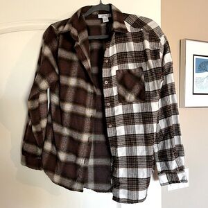 Just Polly contrast flannel